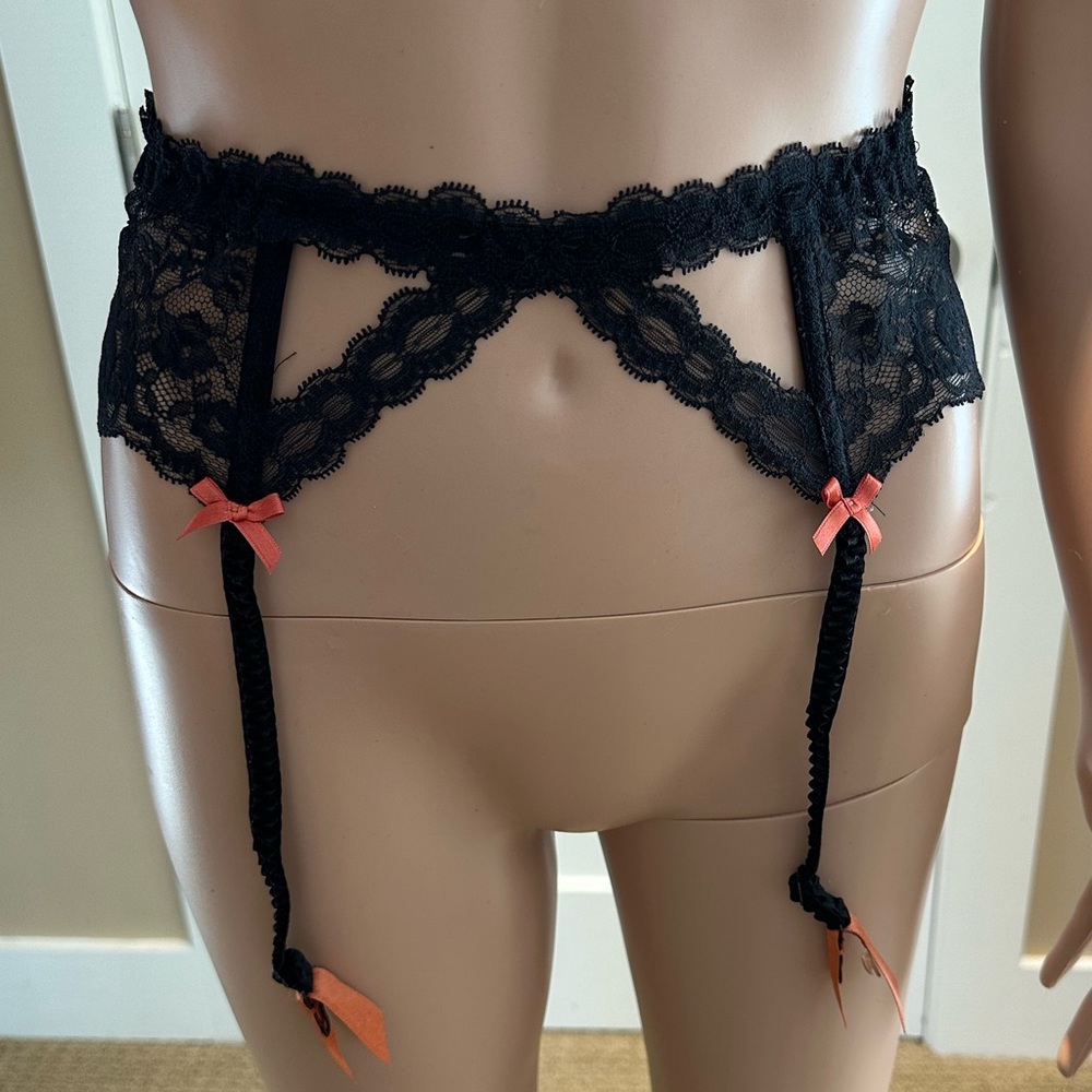 Lise Charmel Desir Intense Suspender Belt Black/Orange size M